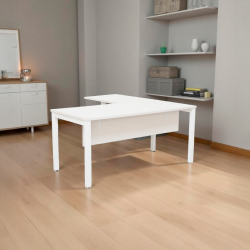Escritorio en L Blanco Basic de Kunna Escritorio en L Blanco Basic de Kunna