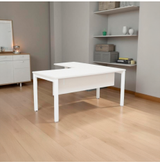 Escritorio en L Blanco Basic de Kunna