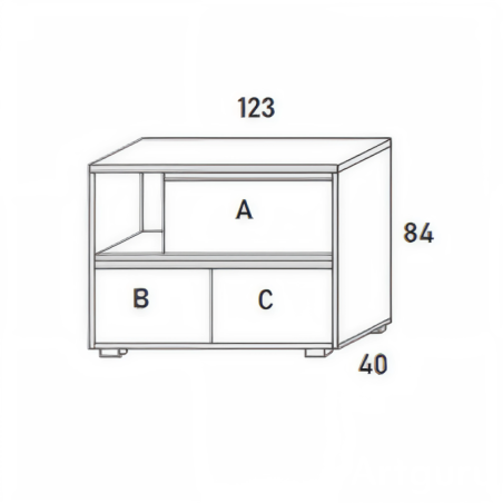 Composición de Muebles para Salón LUX 10 - Montiel