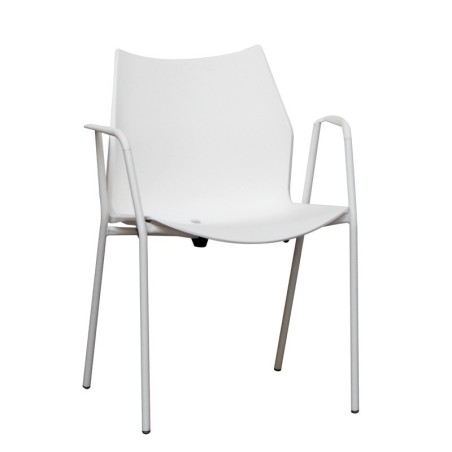 Silla Confidente Blanca Tenzing de Somomar - Montiel
