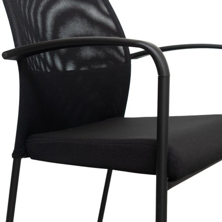 Silla Confidente Negra Fram de Somomar - Montiel