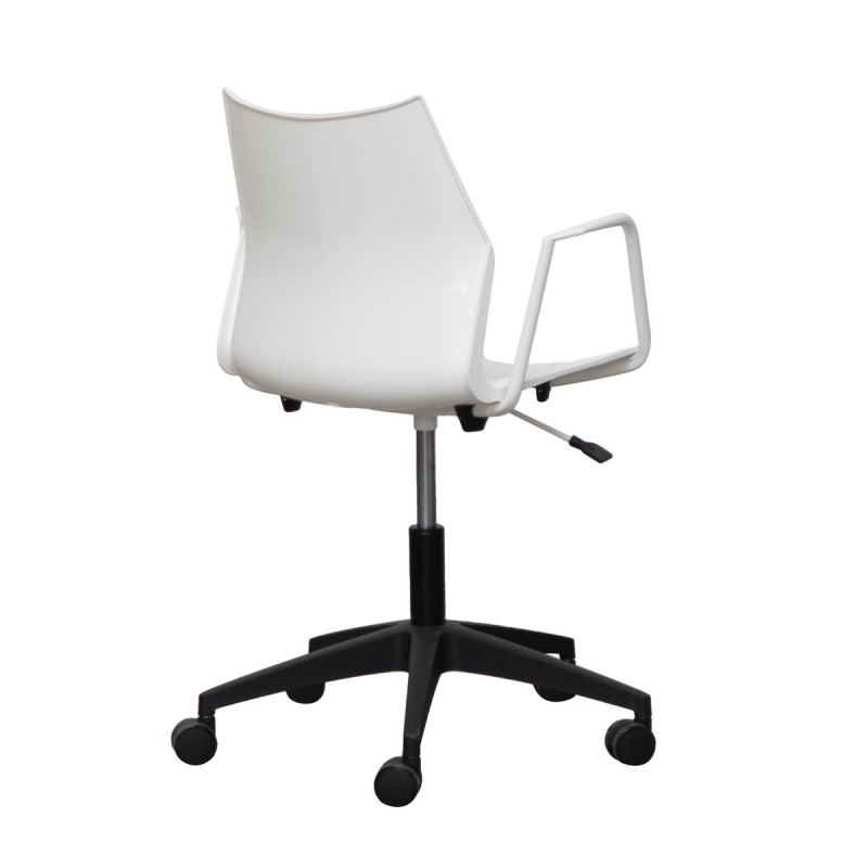 Silla Blanca Giratoria Tenzing de Somomar - Montiel