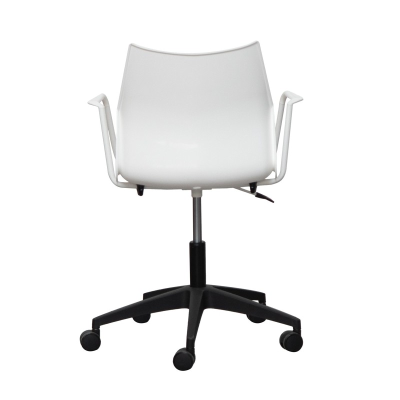 Silla Blanca Giratoria Tenzing de Somomar - Montiel