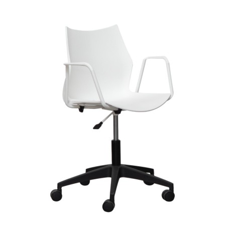 Silla Blanca Giratoria Tenzing de Somomar - Montiel
