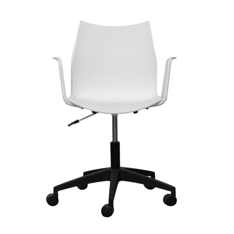 Silla Blanca Giratoria Tenzing de Somomar - Montiel