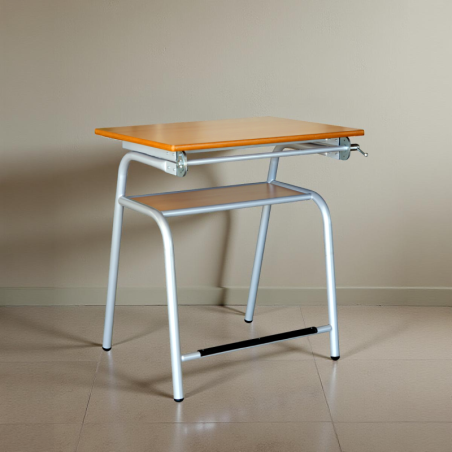 Mesa Elevable Escolar Madera Mod. Newton Educación by Kunna
