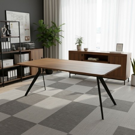 Pack de Oficina Mesa y Aparador Madera de Bogal - Montiel