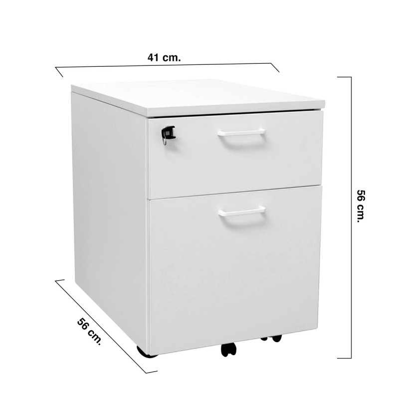 Cajonera Archivador Oficina Blanco de Actiu - Montiel