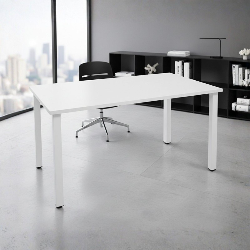 Mesa Blanca Oficina 140x80 cm. Eco de Kunna - Montiel