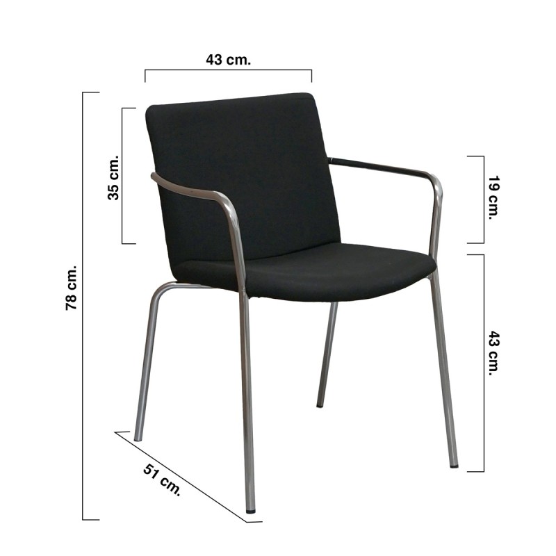 Silla Confidente 4 Patas de Hprofi - Montiel