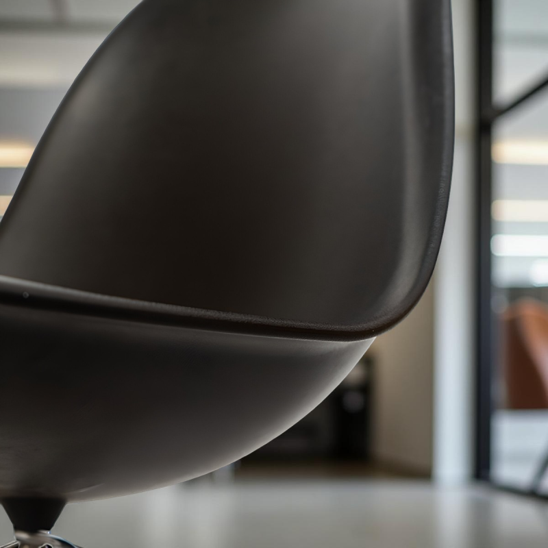 Silla Confidente Negra Tower para Recepciones - Montiel