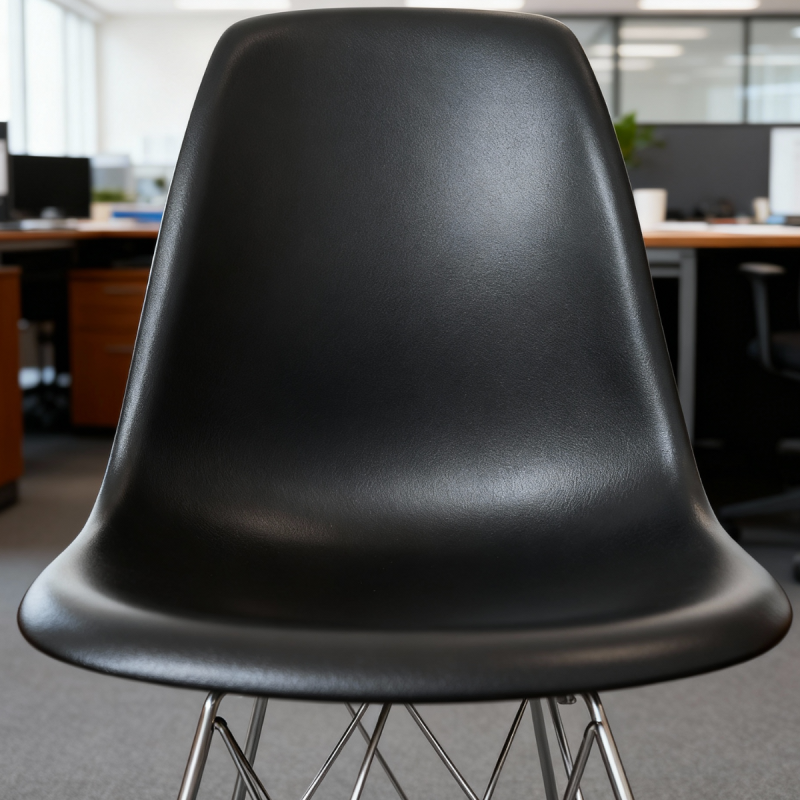 Silla Confidente Negra Tower para Recepciones - Montiel