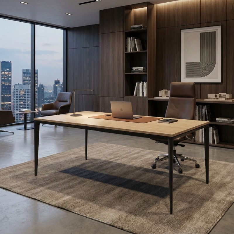 Mesa Oficina Roble 180x90 cm. Ness de Bogal - Montiel