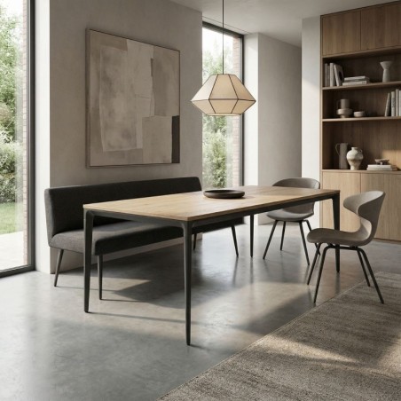 Mesa Oficina Roble 180x90 cm. Ness de Bogal - Montiel