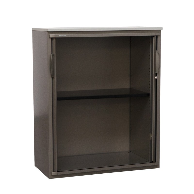 Armario Puertas Persiana Metálico Gris MM - Montiel