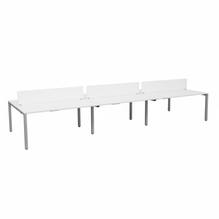 Multipuesto Blanco con Divisorias de Actiu - Montiel