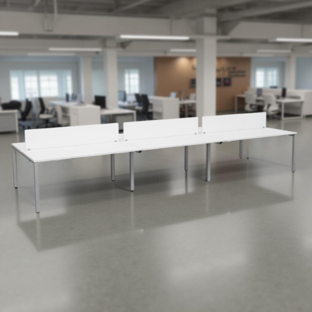 Multipuesto Blanco con Divisorias de Actiu - Montiel