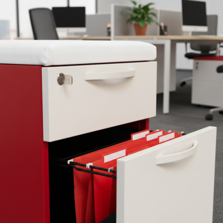 Cajonera con ruedas para oficina de Steelcase - Montiel
