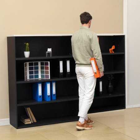 Estantería Oficina Madera 152x120 cm Cubo de Forma 5