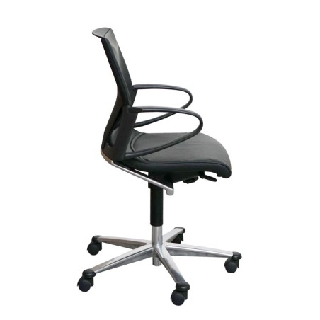 Sillón Oficina Negro de Piel Modus de Wilkhahn - Montiel