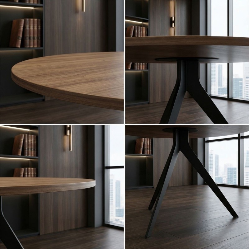 Pack Mesa Redonda Butacas y Aparador de Bogal - Montiel