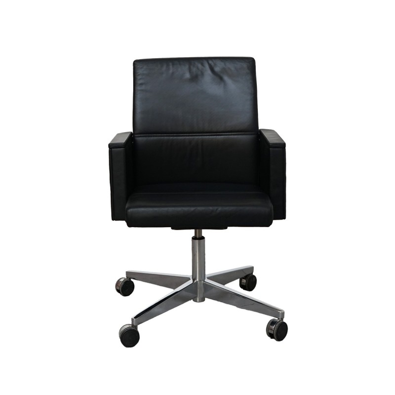 Sillón Negro de Oficina en Piel de Sedus - Montiel