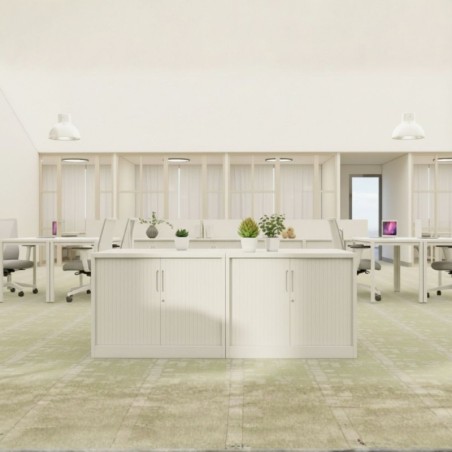 Pack 2 Armarios Bajos Metálicos Austin de Euromof - Montiel