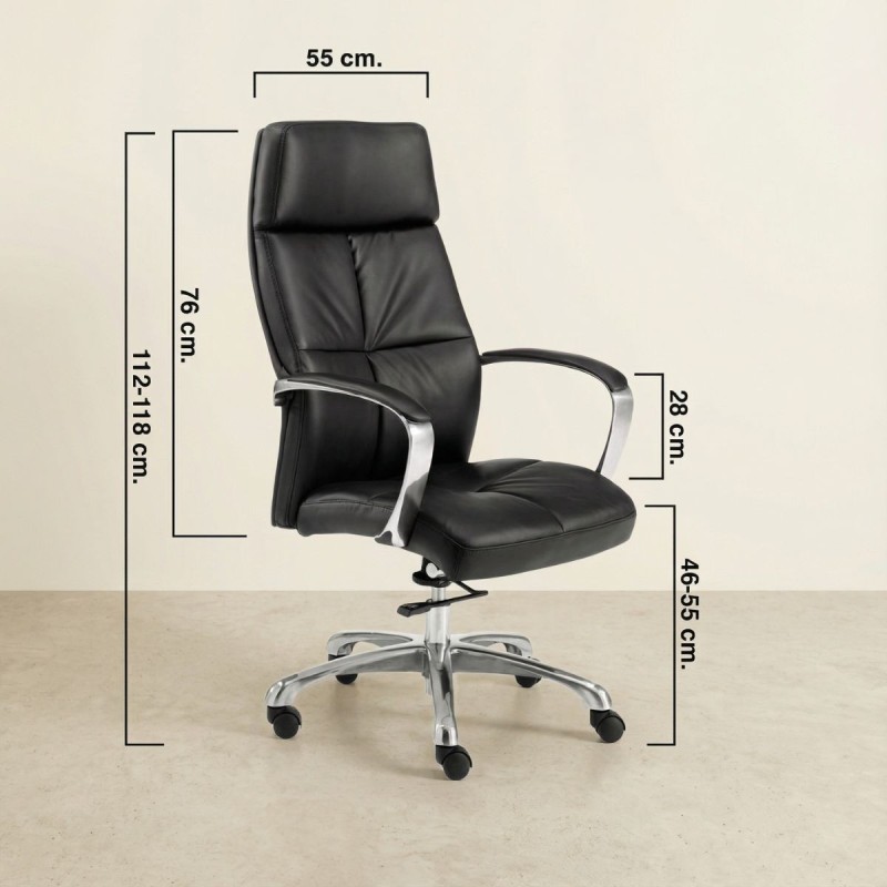 Sillón Dirección Negro Dublín de Euromof - Montiel