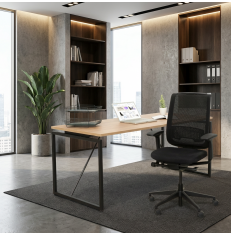 Mesa Dirección Estilo Industrial 180x90 cm Daven de Kunna...