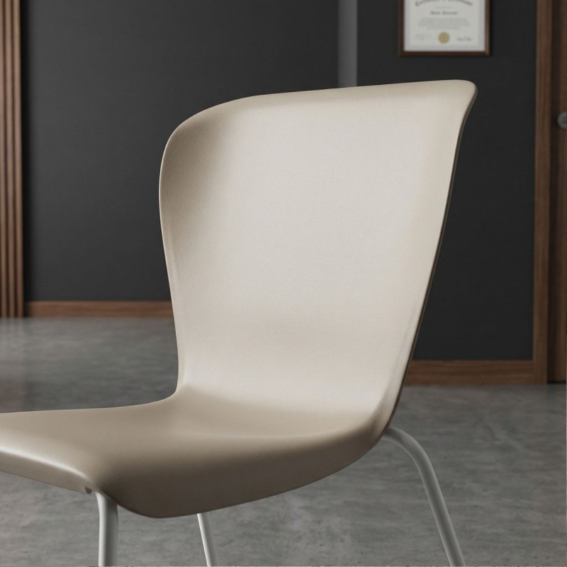 Silla Beige Apilable Westside de Steelcase - Montiel