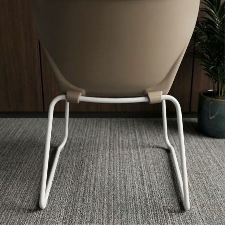 Silla Beige Apilable Westside de Steelcase - Montiel