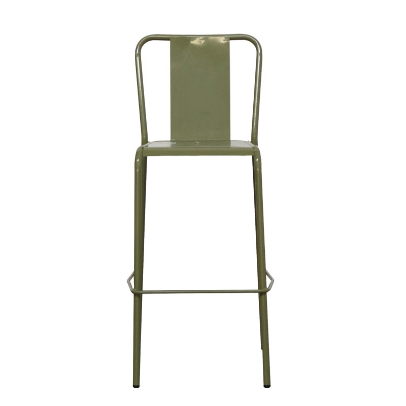 Taburete Alto Metálico Verde MM1645 - Montiel