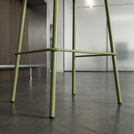 Taburete Alto Metálico Verde MM1645 - Montiel