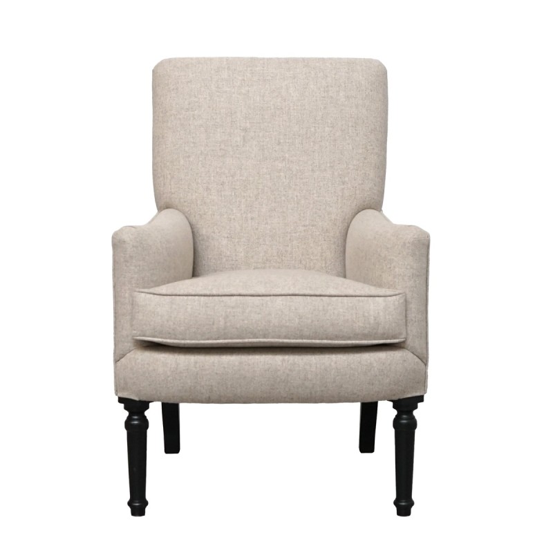 Sillón Beige Base Negra MM1748 - Montiel