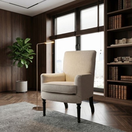 Sillón Beige Base Negra MM1748 - Montiel