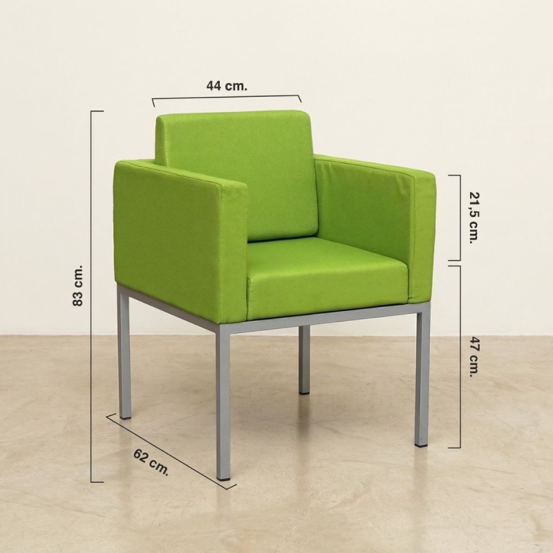 Sillón Tela Verde de DelaOliva - Montiel