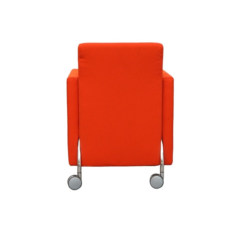 Silla Confidente con Ruedas Naranja MM1751 de Montiel