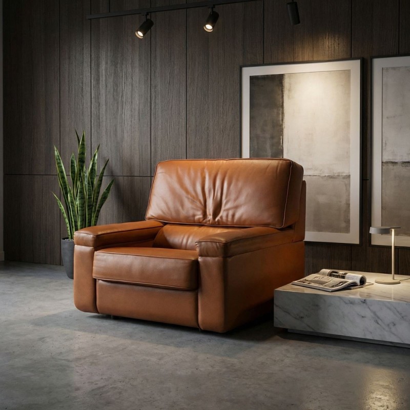 Sofá Individual Relax Marrón MM1760 - Montiel