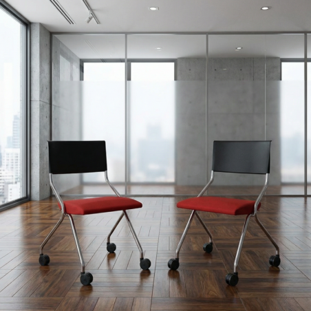 ▷ Pack 2 Sillas Plegables con Ruedas Flip Flap de Sedus - Montiel