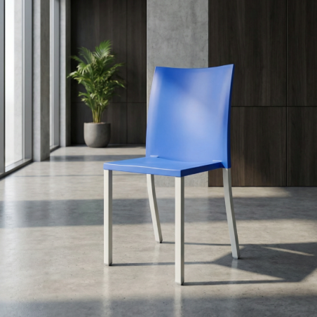 Silla Confidente Oficina Azul sin brazos de Gaber Montiel