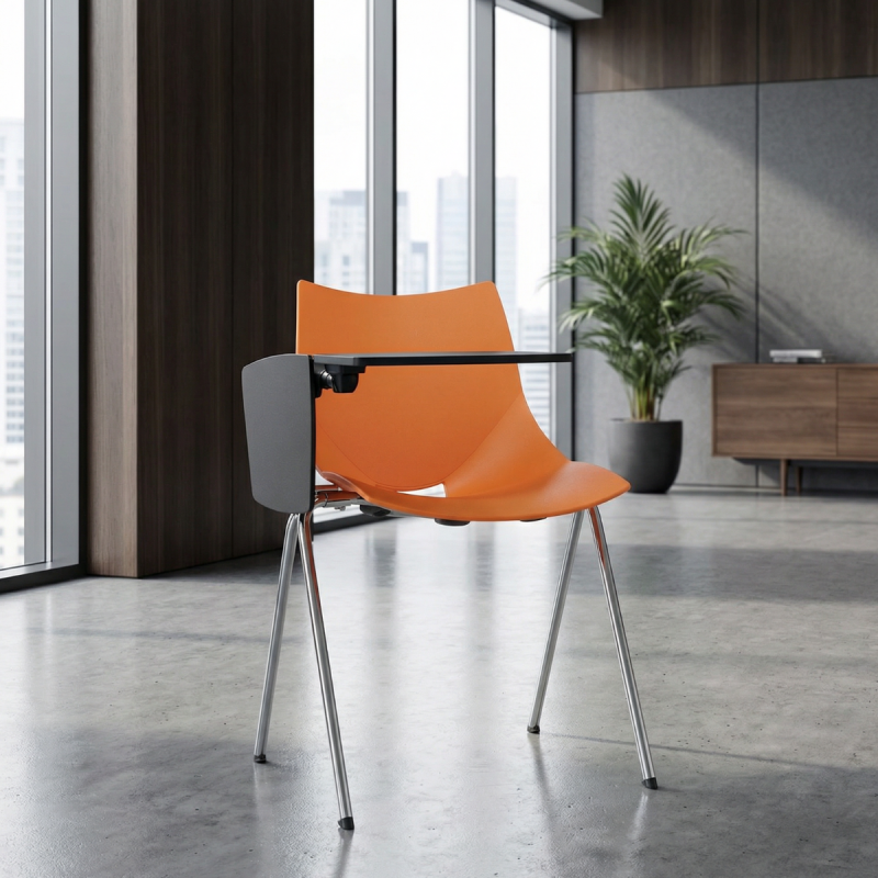 Silla Confidente Naranja Shell Ofiss Tecno-Ofiss - Montiel