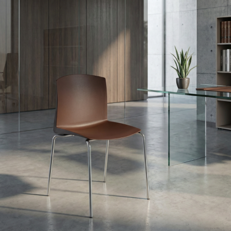 Silla Oficina Confidente Coral Marrón de Montiel