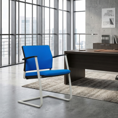 Silla Confidente Oficina Azul MM1410 Montiel - OUTLET