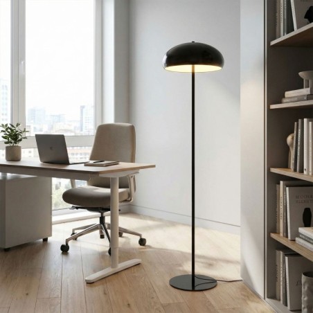 Lámpara de Pie Negra de Metal Catalina - Montiel