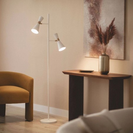Lámpara de Pie Metálica con 2 Focos Jigger - Montiel