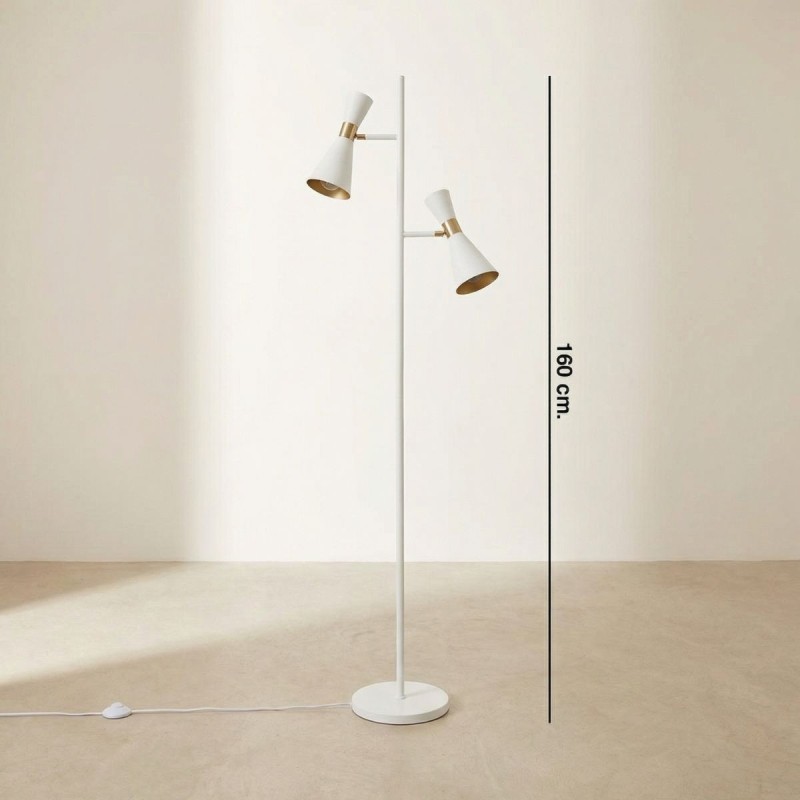 Lámpara de Pie Metálica con 2 Focos Jigger - Montiel