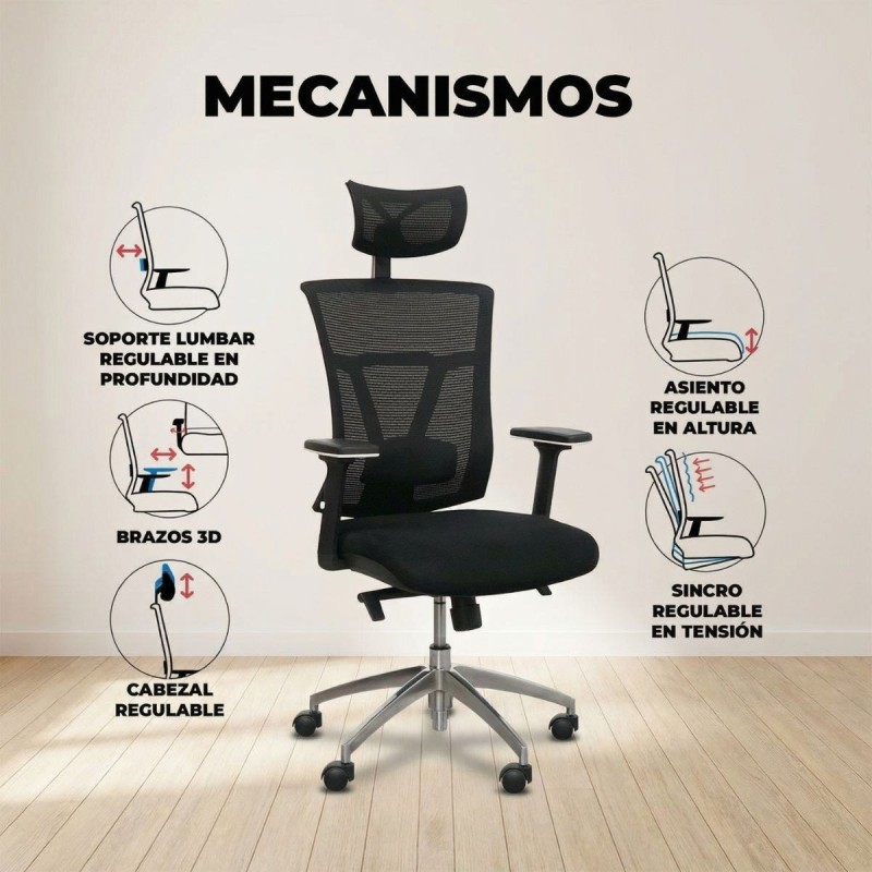 Silla Giratoria Oficina Brazos 3D Ankara - Montiel