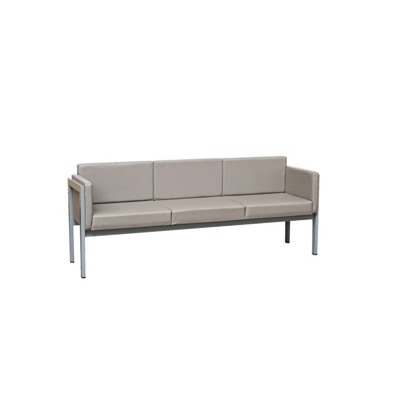 Banco Símil Piel Gris MM1762 - Montiel