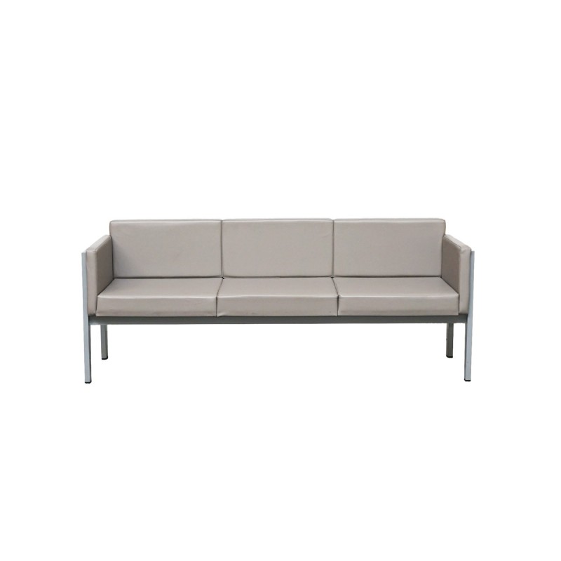 Banco Símil Piel Gris MM1762 - Montiel