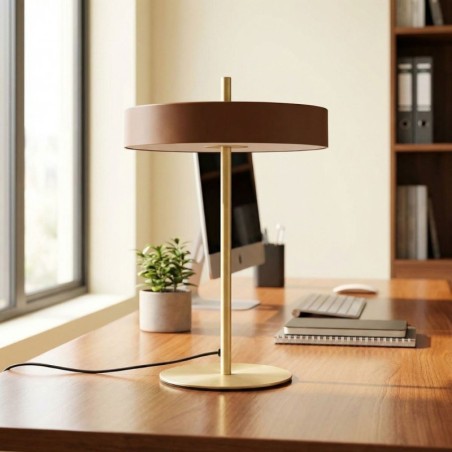 Lámpara de Mesa Redonda de Metal Korkor - Montiel